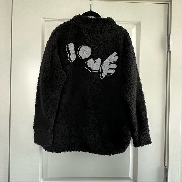 WOLF & RITA Faux Fur Mónica Love Sweatshirt Top - Picture 4 of 7